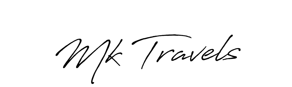 Also we have Mk Travels name is the best signature style. Create professional handwritten signature collection using Antro_Vectra_Bolder autograph style. Mk Travels signature style 7 images and pictures png