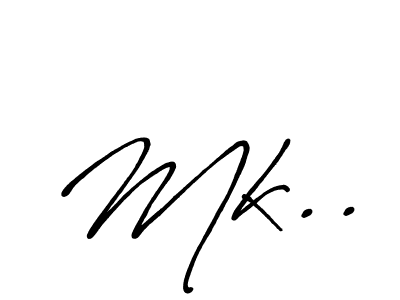 How to make Mk.. name signature. Use Antro_Vectra_Bolder style for creating short signs online. This is the latest handwritten sign. Mk.. signature style 7 images and pictures png