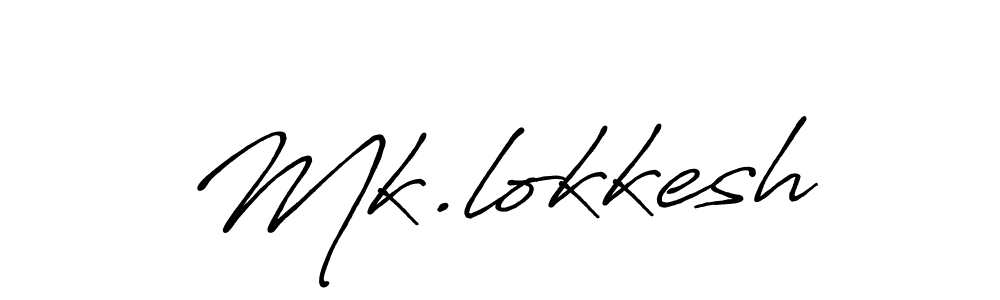 Design your own signature with our free online signature maker. With this signature software, you can create a handwritten (Antro_Vectra_Bolder) signature for name Mk.lokkesh. Mk.lokkesh signature style 7 images and pictures png