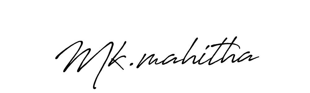 It looks lik you need a new signature style for name Mk.mahitha. Design unique handwritten (Antro_Vectra_Bolder) signature with our free signature maker in just a few clicks. Mk.mahitha signature style 7 images and pictures png