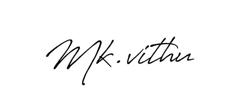 Design your own signature with our free online signature maker. With this signature software, you can create a handwritten (Antro_Vectra_Bolder) signature for name Mk.vithu. Mk.vithu signature style 7 images and pictures png