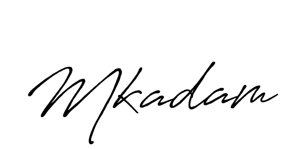 Also we have Mkadam name is the best signature style. Create professional handwritten signature collection using Antro_Vectra_Bolder autograph style. Mkadam signature style 7 images and pictures png