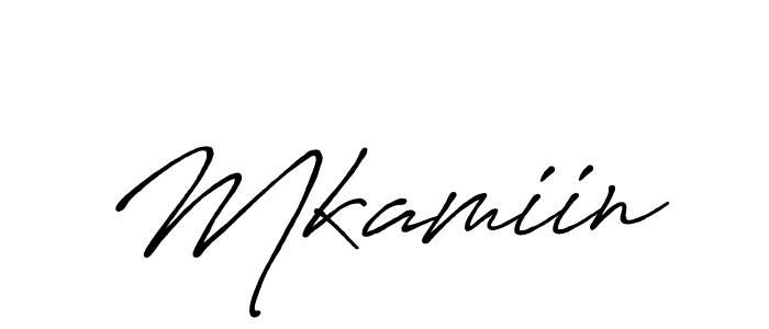 It looks lik you need a new signature style for name Mkamiin. Design unique handwritten (Antro_Vectra_Bolder) signature with our free signature maker in just a few clicks. Mkamiin signature style 7 images and pictures png