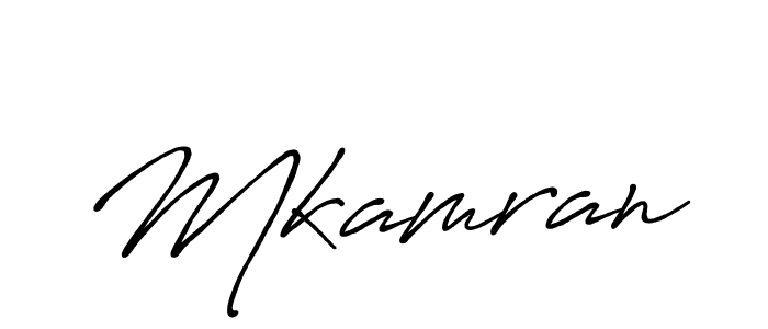 How to make Mkamran signature? Antro_Vectra_Bolder is a professional autograph style. Create handwritten signature for Mkamran name. Mkamran signature style 7 images and pictures png