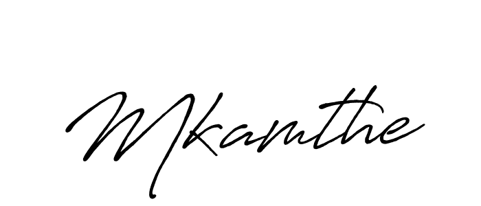 How to make Mkamthe name signature. Use Antro_Vectra_Bolder style for creating short signs online. This is the latest handwritten sign. Mkamthe signature style 7 images and pictures png