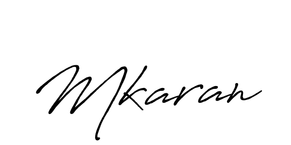 Use a signature maker to create a handwritten signature online. With this signature software, you can design (Antro_Vectra_Bolder) your own signature for name Mkaran. Mkaran signature style 7 images and pictures png