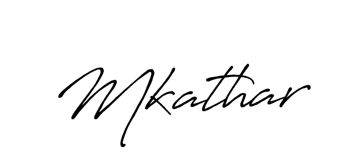 Create a beautiful signature design for name Mkathar. With this signature (Antro_Vectra_Bolder) fonts, you can make a handwritten signature for free. Mkathar signature style 7 images and pictures png