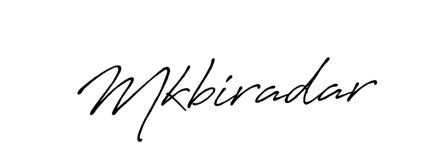 Create a beautiful signature design for name Mkbiradar. With this signature (Antro_Vectra_Bolder) fonts, you can make a handwritten signature for free. Mkbiradar signature style 7 images and pictures png