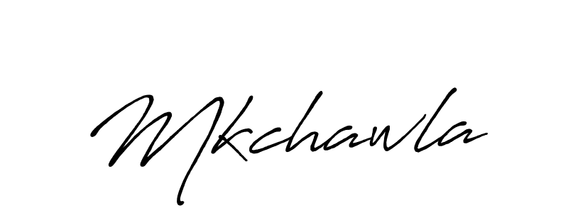 Create a beautiful signature design for name Mkchawla. With this signature (Antro_Vectra_Bolder) fonts, you can make a handwritten signature for free. Mkchawla signature style 7 images and pictures png