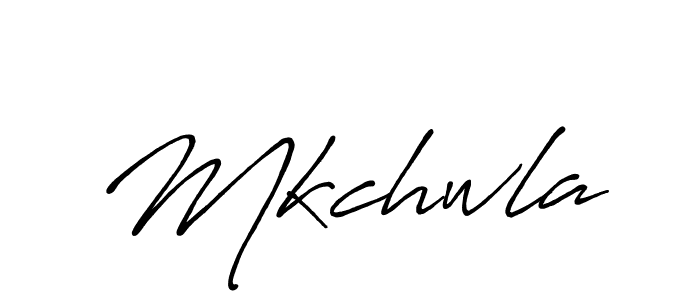 It looks lik you need a new signature style for name Mkchwla. Design unique handwritten (Antro_Vectra_Bolder) signature with our free signature maker in just a few clicks. Mkchwla signature style 7 images and pictures png