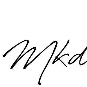 How to make Mkd signature? Antro_Vectra_Bolder is a professional autograph style. Create handwritten signature for Mkd name. Mkd signature style 7 images and pictures png