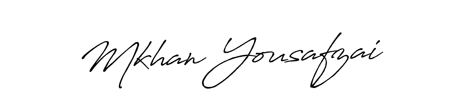 How to make Mkhan Yousafzai signature? Antro_Vectra_Bolder is a professional autograph style. Create handwritten signature for Mkhan Yousafzai name. Mkhan Yousafzai signature style 7 images and pictures png