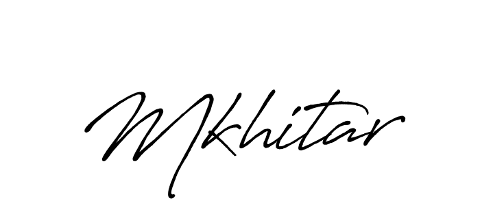 Mkhitar stylish signature style. Best Handwritten Sign (Antro_Vectra_Bolder) for my name. Handwritten Signature Collection Ideas for my name Mkhitar. Mkhitar signature style 7 images and pictures png