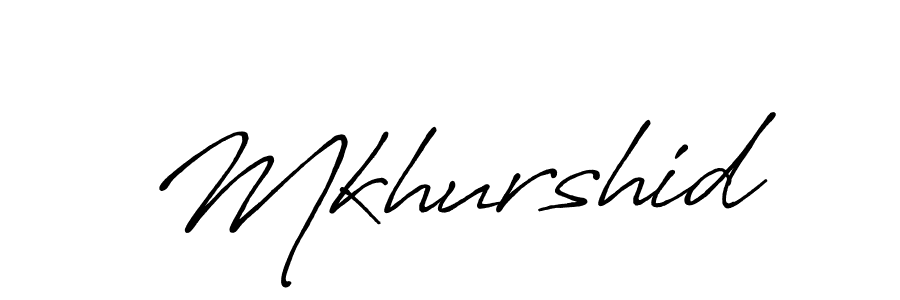 How to make Mkhurshid name signature. Use Antro_Vectra_Bolder style for creating short signs online. This is the latest handwritten sign. Mkhurshid signature style 7 images and pictures png