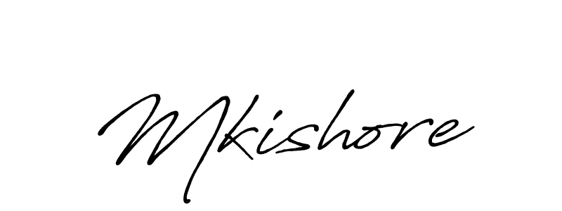 Mkishore stylish signature style. Best Handwritten Sign (Antro_Vectra_Bolder) for my name. Handwritten Signature Collection Ideas for my name Mkishore. Mkishore signature style 7 images and pictures png