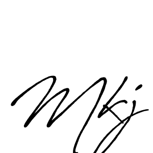 Make a beautiful signature design for name Mkj. With this signature (Antro_Vectra_Bolder) style, you can create a handwritten signature for free. Mkj signature style 7 images and pictures png