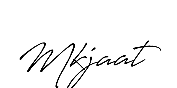 Make a beautiful signature design for name Mkjaat. With this signature (Antro_Vectra_Bolder) style, you can create a handwritten signature for free. Mkjaat signature style 7 images and pictures png