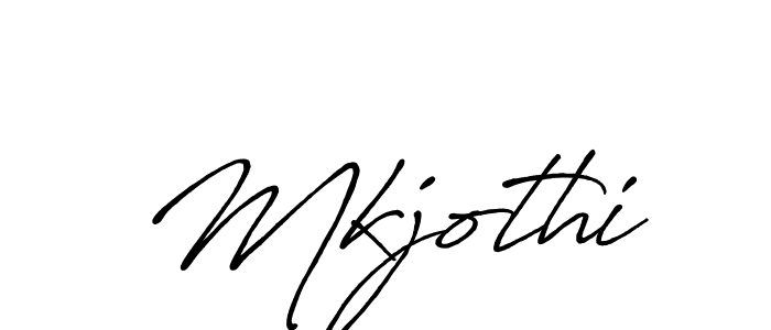 Create a beautiful signature design for name Mkjothi. With this signature (Antro_Vectra_Bolder) fonts, you can make a handwritten signature for free. Mkjothi signature style 7 images and pictures png