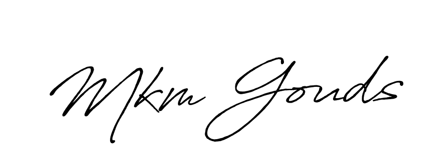 The best way (Antro_Vectra_Bolder) to make a short signature is to pick only two or three words in your name. The name Mkm Gouds include a total of six letters. For converting this name. Mkm Gouds signature style 7 images and pictures png