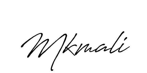 Design your own signature with our free online signature maker. With this signature software, you can create a handwritten (Antro_Vectra_Bolder) signature for name Mkmali. Mkmali signature style 7 images and pictures png