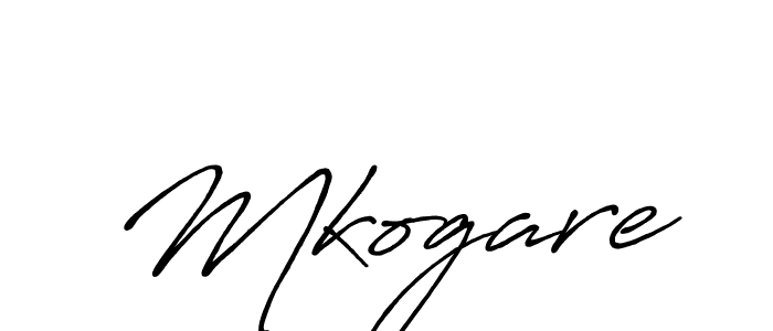 Use a signature maker to create a handwritten signature online. With this signature software, you can design (Antro_Vectra_Bolder) your own signature for name Mkogare. Mkogare signature style 7 images and pictures png