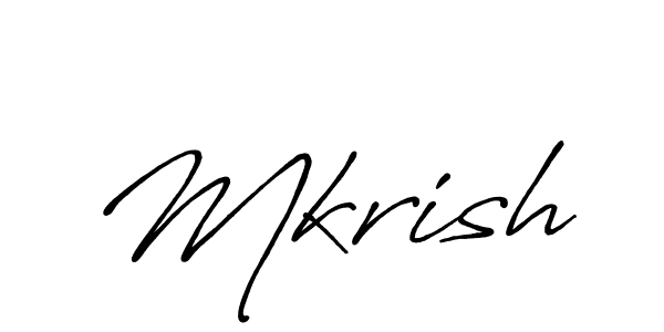 Best and Professional Signature Style for Mkrish. Antro_Vectra_Bolder Best Signature Style Collection. Mkrish signature style 7 images and pictures png