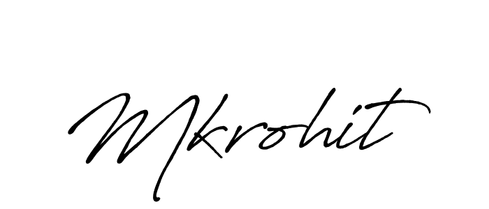 Also You can easily find your signature by using the search form. We will create Mkrohit name handwritten signature images for you free of cost using Antro_Vectra_Bolder sign style. Mkrohit signature style 7 images and pictures png
