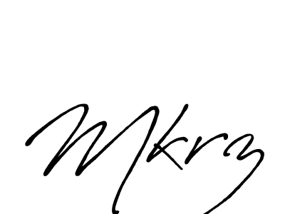 It looks lik you need a new signature style for name Mkrz. Design unique handwritten (Antro_Vectra_Bolder) signature with our free signature maker in just a few clicks. Mkrz signature style 7 images and pictures png