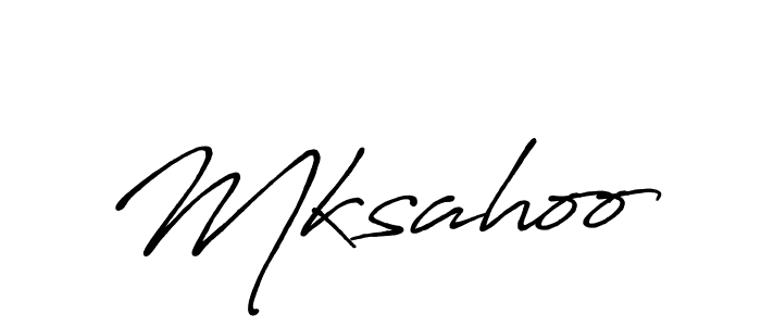 Design your own signature with our free online signature maker. With this signature software, you can create a handwritten (Antro_Vectra_Bolder) signature for name Mksahoo. Mksahoo signature style 7 images and pictures png