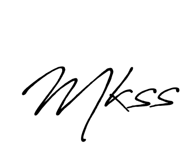 Use a signature maker to create a handwritten signature online. With this signature software, you can design (Antro_Vectra_Bolder) your own signature for name Mkss. Mkss signature style 7 images and pictures png