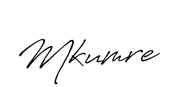 Use a signature maker to create a handwritten signature online. With this signature software, you can design (Antro_Vectra_Bolder) your own signature for name Mkumre. Mkumre signature style 7 images and pictures png