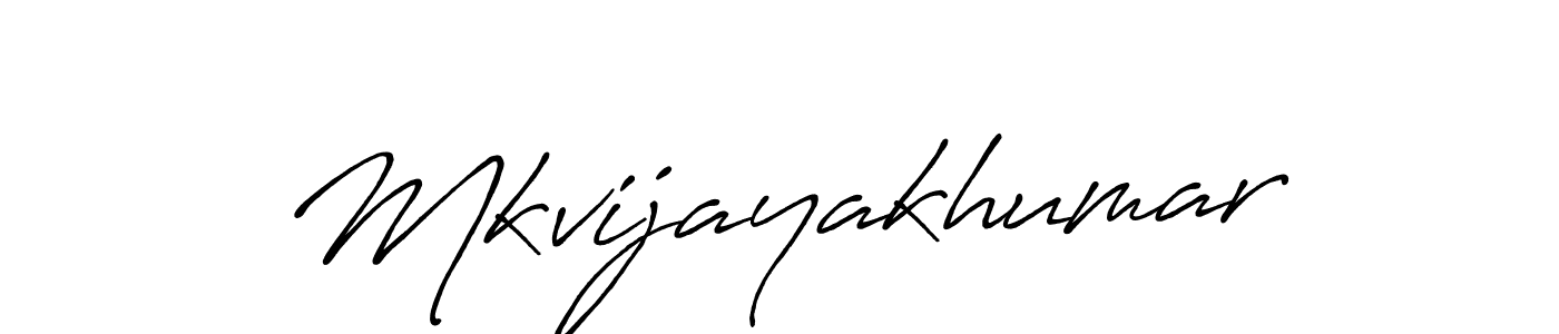 Also You can easily find your signature by using the search form. We will create Mkvijayakhumar name handwritten signature images for you free of cost using Antro_Vectra_Bolder sign style. Mkvijayakhumar signature style 7 images and pictures png
