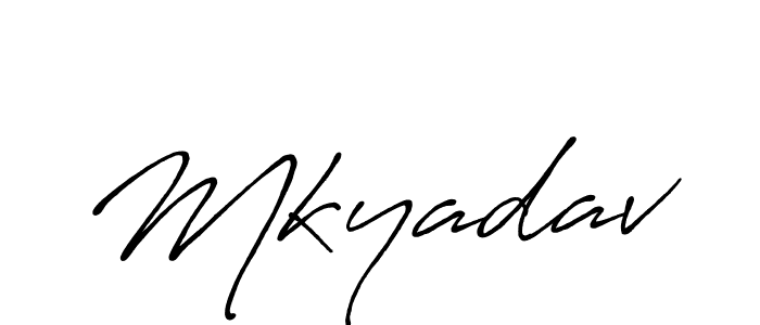 The best way (Antro_Vectra_Bolder) to make a short signature is to pick only two or three words in your name. The name Mkyadav include a total of six letters. For converting this name. Mkyadav signature style 7 images and pictures png