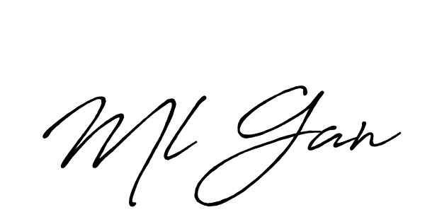 Once you've used our free online signature maker to create your best signature Antro_Vectra_Bolder style, it's time to enjoy all of the benefits that Ml Gan name signing documents. Ml Gan signature style 7 images and pictures png