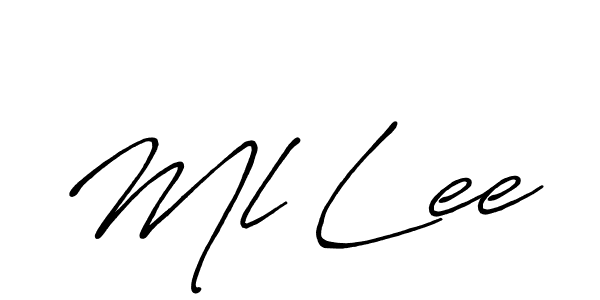 Once you've used our free online signature maker to create your best signature Antro_Vectra_Bolder style, it's time to enjoy all of the benefits that Ml Lee name signing documents. Ml Lee signature style 7 images and pictures png