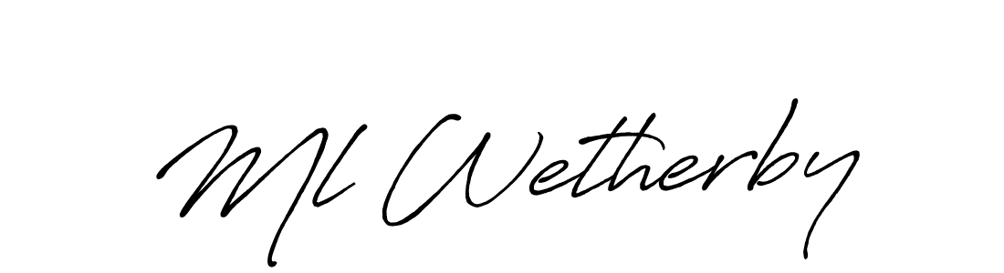 Antro_Vectra_Bolder is a professional signature style that is perfect for those who want to add a touch of class to their signature. It is also a great choice for those who want to make their signature more unique. Get Ml Wetherby name to fancy signature for free. Ml Wetherby signature style 7 images and pictures png