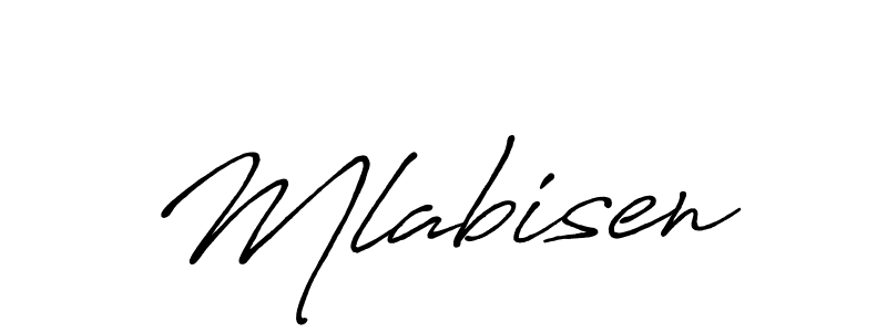 How to make Mlabisen name signature. Use Antro_Vectra_Bolder style for creating short signs online. This is the latest handwritten sign. Mlabisen signature style 7 images and pictures png