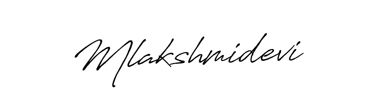 How to make Mlakshmidevi name signature. Use Antro_Vectra_Bolder style for creating short signs online. This is the latest handwritten sign. Mlakshmidevi signature style 7 images and pictures png