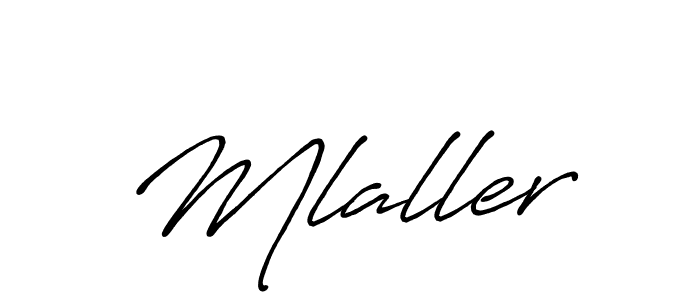Design your own signature with our free online signature maker. With this signature software, you can create a handwritten (Antro_Vectra_Bolder) signature for name Mlaller. Mlaller signature style 7 images and pictures png
