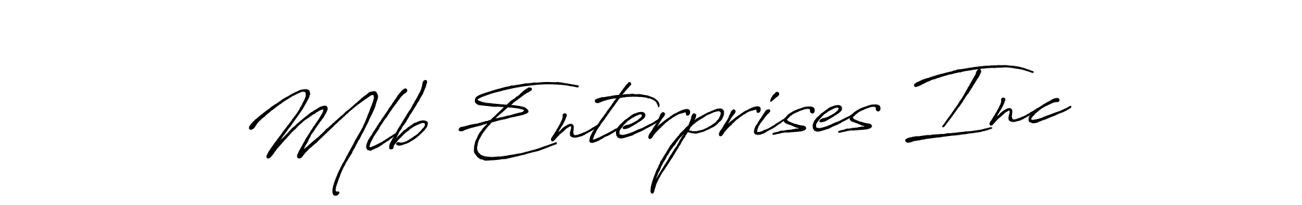 Also we have Mlb Enterprises Inc name is the best signature style. Create professional handwritten signature collection using Antro_Vectra_Bolder autograph style. Mlb Enterprises Inc signature style 7 images and pictures png