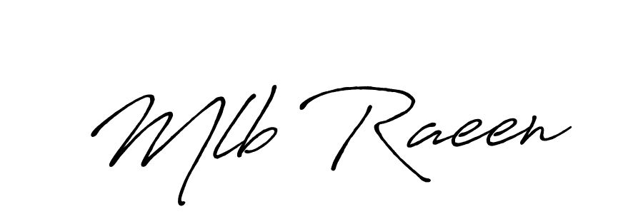 Similarly Antro_Vectra_Bolder is the best handwritten signature design. Signature creator online .You can use it as an online autograph creator for name Mlb Raeen. Mlb Raeen signature style 7 images and pictures png