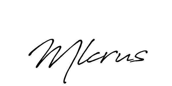 Create a beautiful signature design for name Mlcrus. With this signature (Antro_Vectra_Bolder) fonts, you can make a handwritten signature for free. Mlcrus signature style 7 images and pictures png