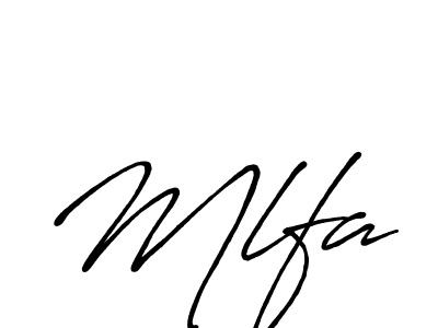 Also You can easily find your signature by using the search form. We will create Mlfa name handwritten signature images for you free of cost using Antro_Vectra_Bolder sign style. Mlfa signature style 7 images and pictures png