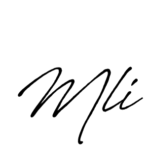 Antro_Vectra_Bolder is a professional signature style that is perfect for those who want to add a touch of class to their signature. It is also a great choice for those who want to make their signature more unique. Get Mli name to fancy signature for free. Mli signature style 7 images and pictures png