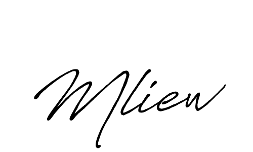 if you are searching for the best signature style for your name Mliew. so please give up your signature search. here we have designed multiple signature styles  using Antro_Vectra_Bolder. Mliew signature style 7 images and pictures png