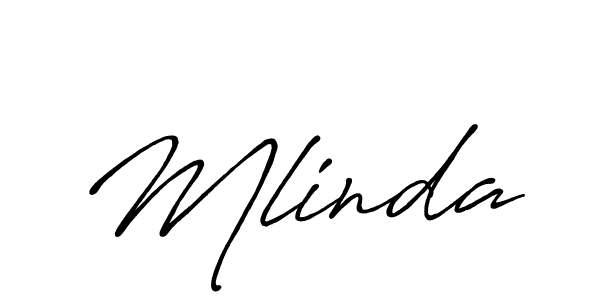 Mlinda stylish signature style. Best Handwritten Sign (Antro_Vectra_Bolder) for my name. Handwritten Signature Collection Ideas for my name Mlinda. Mlinda signature style 7 images and pictures png