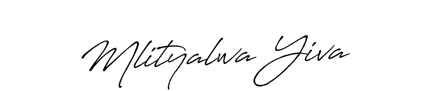 It looks lik you need a new signature style for name Mlityalwa Yiva. Design unique handwritten (Antro_Vectra_Bolder) signature with our free signature maker in just a few clicks. Mlityalwa Yiva signature style 7 images and pictures png