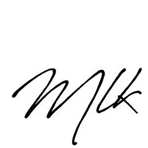 Create a beautiful signature design for name Mlk. With this signature (Antro_Vectra_Bolder) fonts, you can make a handwritten signature for free. Mlk signature style 7 images and pictures png