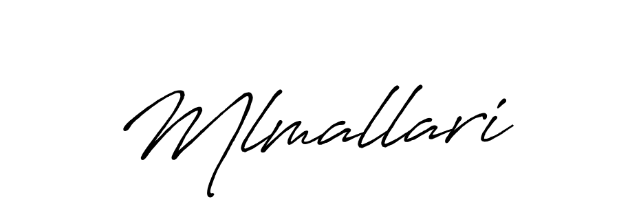 Create a beautiful signature design for name Mlmallari. With this signature (Antro_Vectra_Bolder) fonts, you can make a handwritten signature for free. Mlmallari signature style 7 images and pictures png