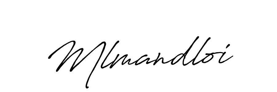 How to make Mlmandloi signature? Antro_Vectra_Bolder is a professional autograph style. Create handwritten signature for Mlmandloi name. Mlmandloi signature style 7 images and pictures png